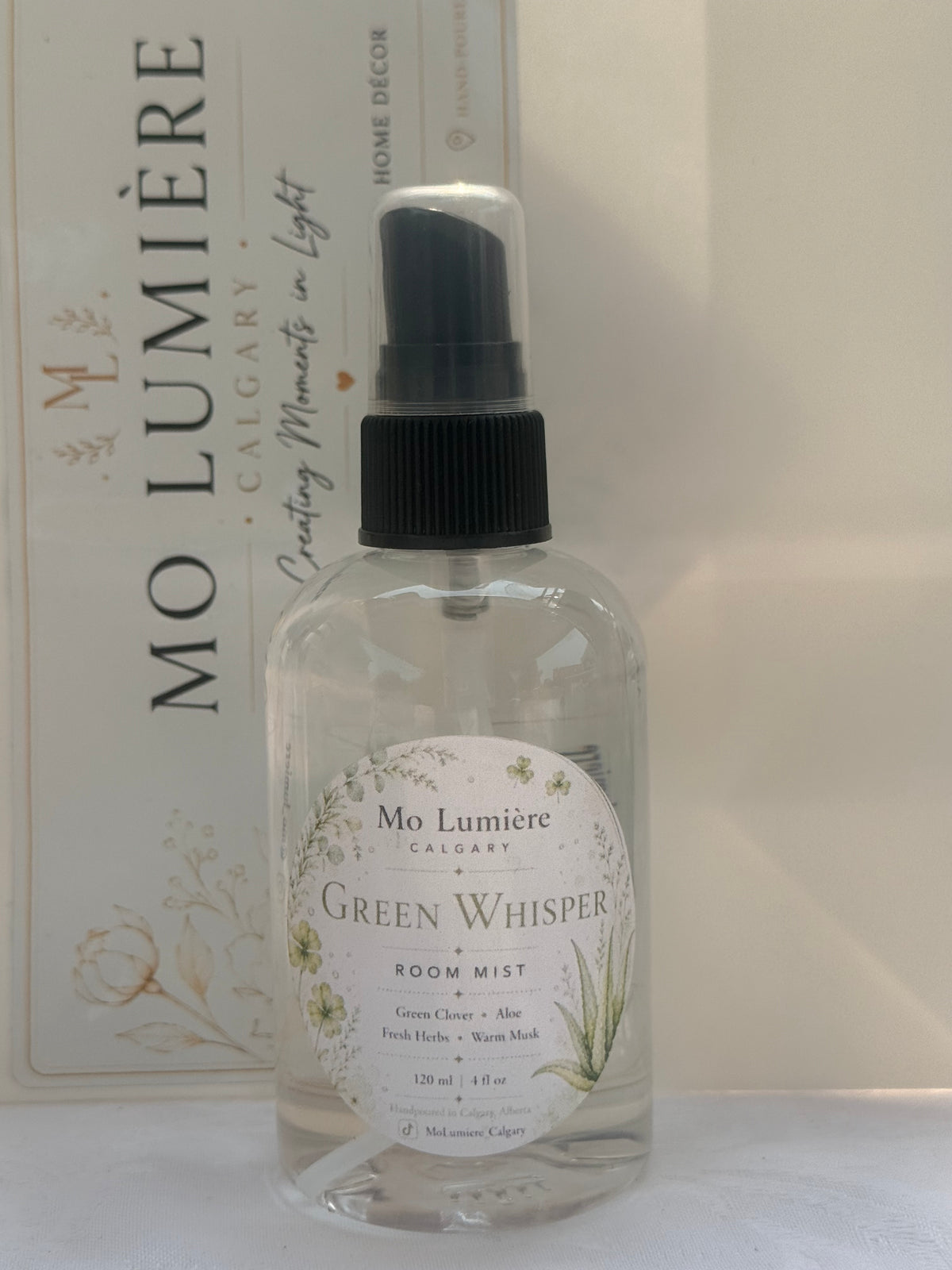 Green Whisper Room Spray – Fresh Botanical Home Fragrance