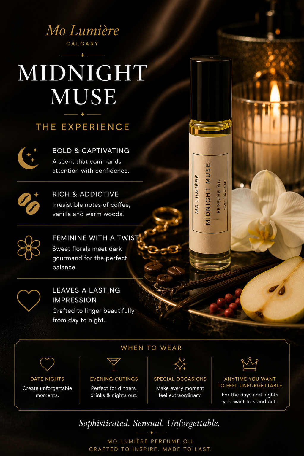 Midnight Muse | Designer Inspired Perfume Oil Inspired by Black Opium