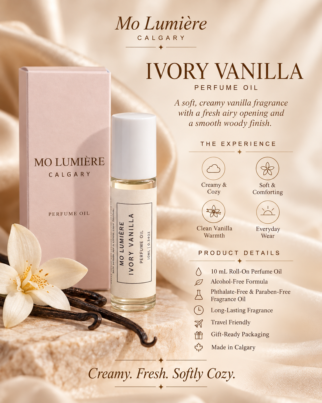 Ivory Vanilla Perfume Oil experience and product details