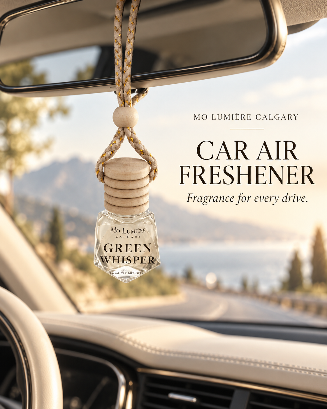 Green Whisper Car Diffuser | Hanging Car Air Freshener