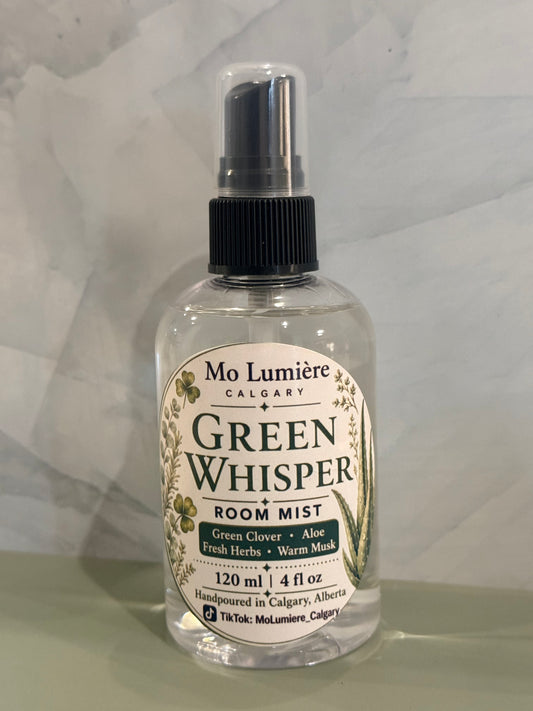 Green Whisper Room Mist | Fresh Botanical Home Fragrance
