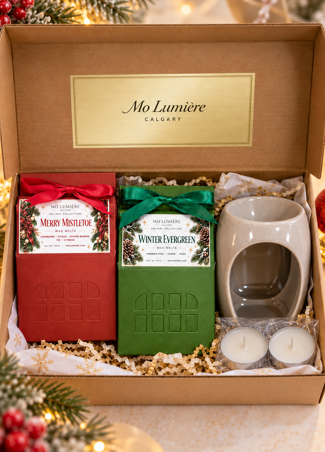 Christmas Wax Melt Bundle | 2 Wax Melts + Wax Warmer