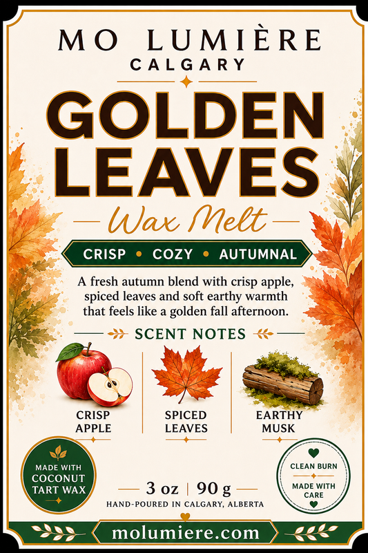 Golden Leaves Wax Melt – Apple & Spiced Leaves Fall Wax Melts