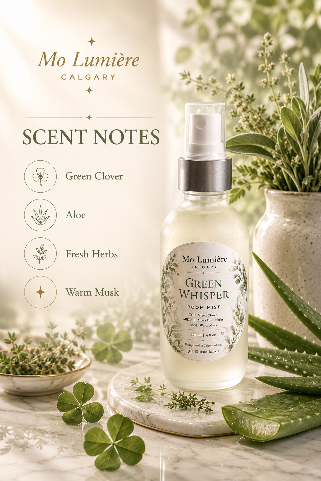 Mo Lumière Luxury Room Mist | 120ml Home Fragrance Spray