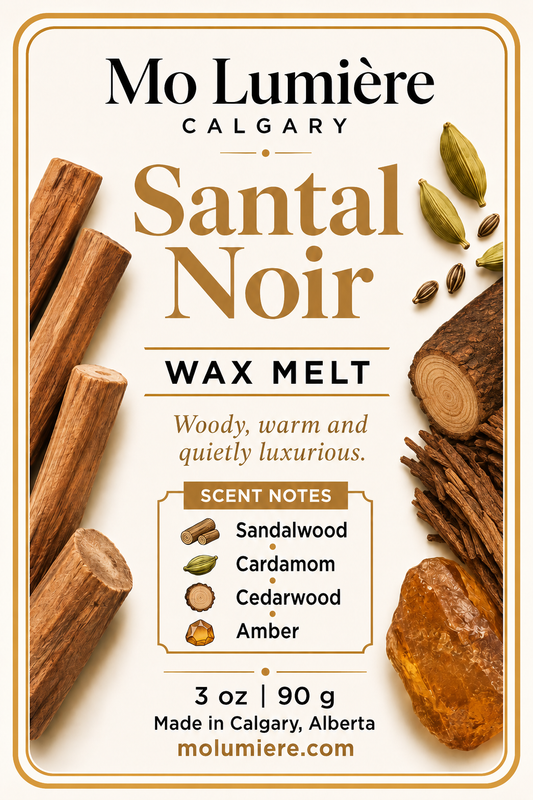 Santal Noir Wax Melt – Sandalwood & Musk Woody Wax Melts