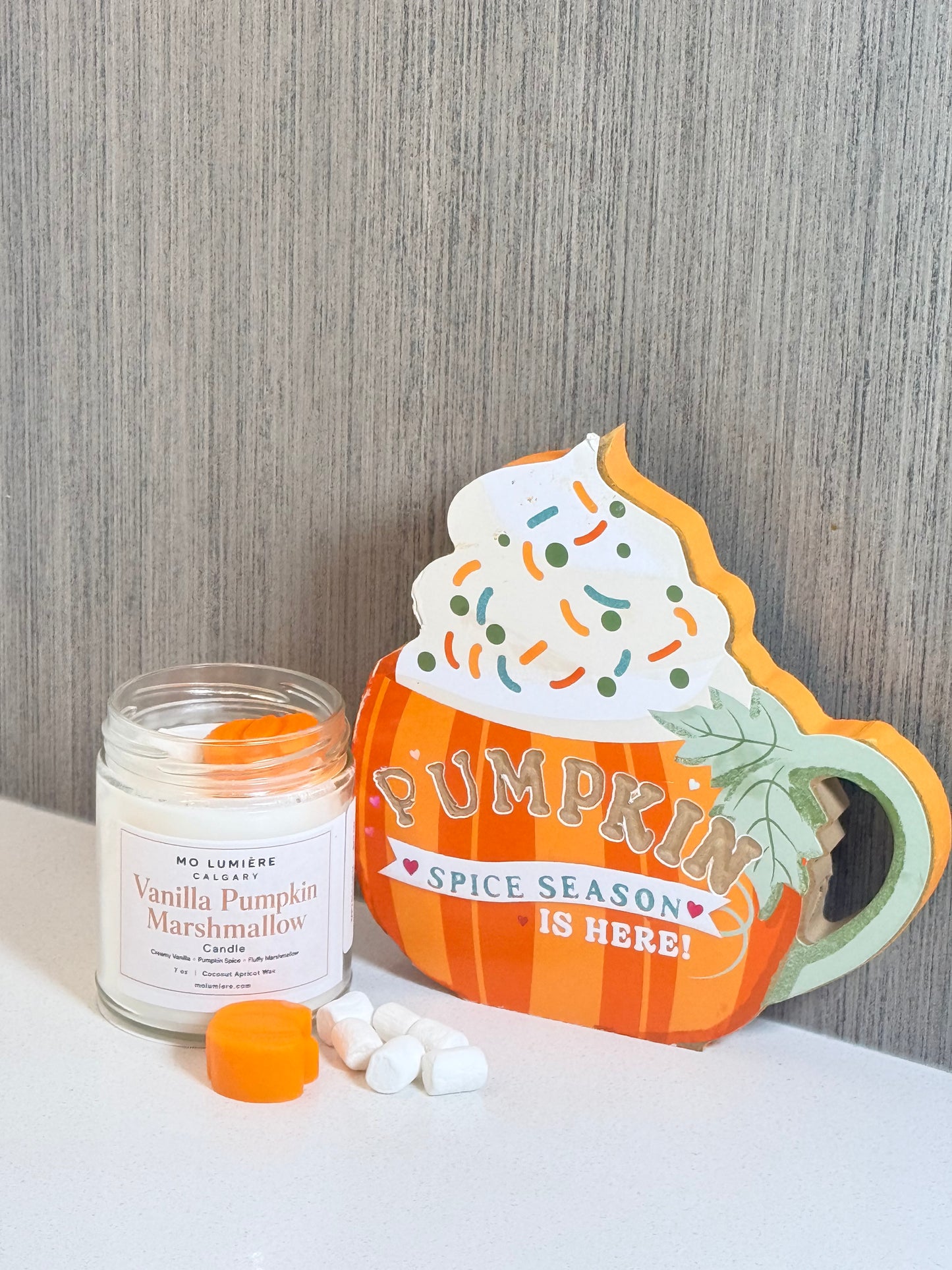 Vanilla Pumpkin Marshmallow Candle | Cozy Fall Pumpkin & Vanilla Home Fragrance