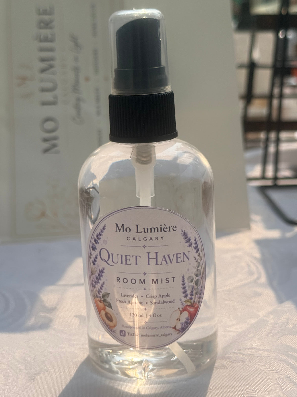 Quiet Haven Room Spray – Lavender & Apricot Home Fragrance