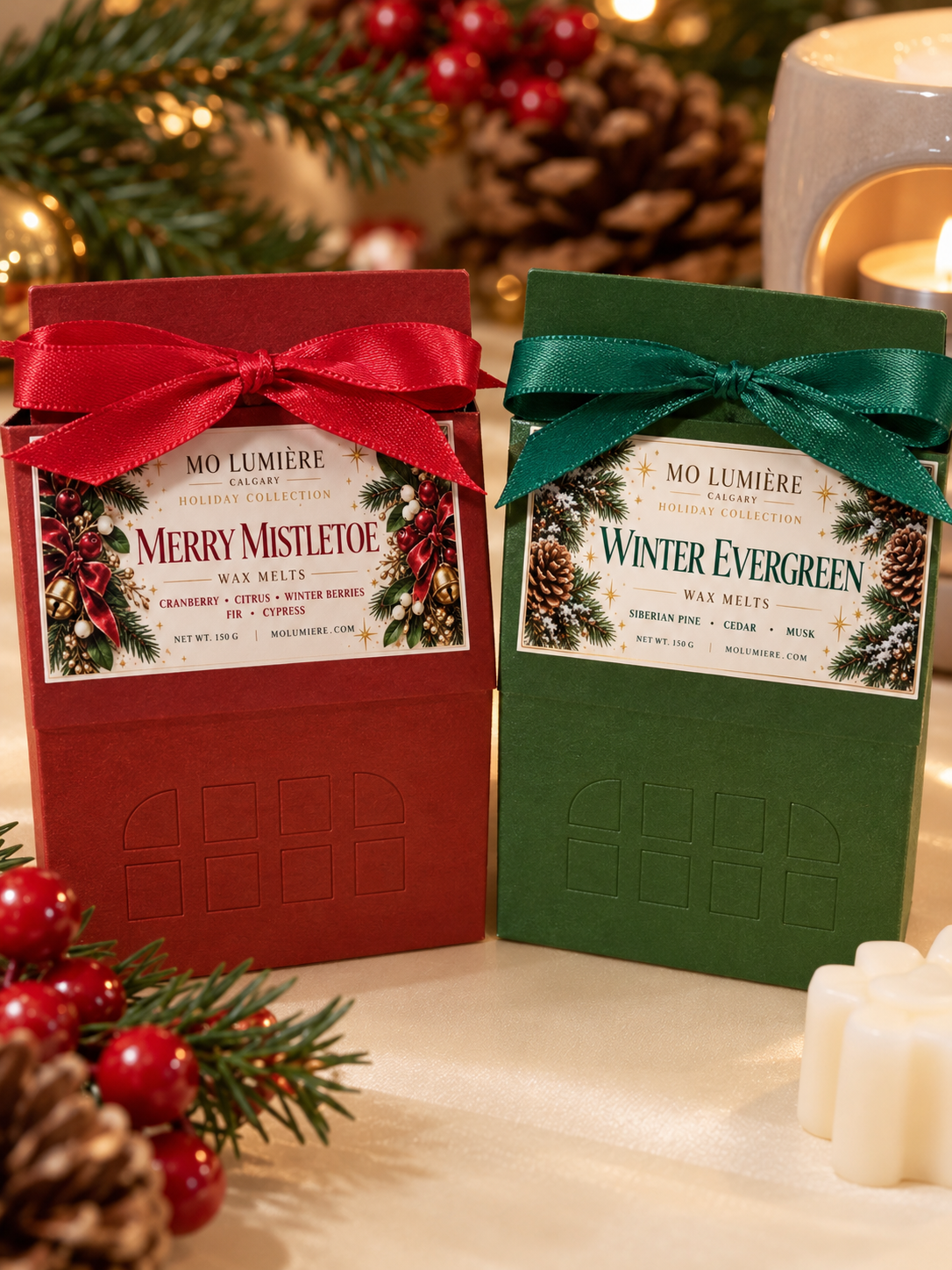Christmas Wax Melt Bundle | 2 Wax Melts + Wax Warmer