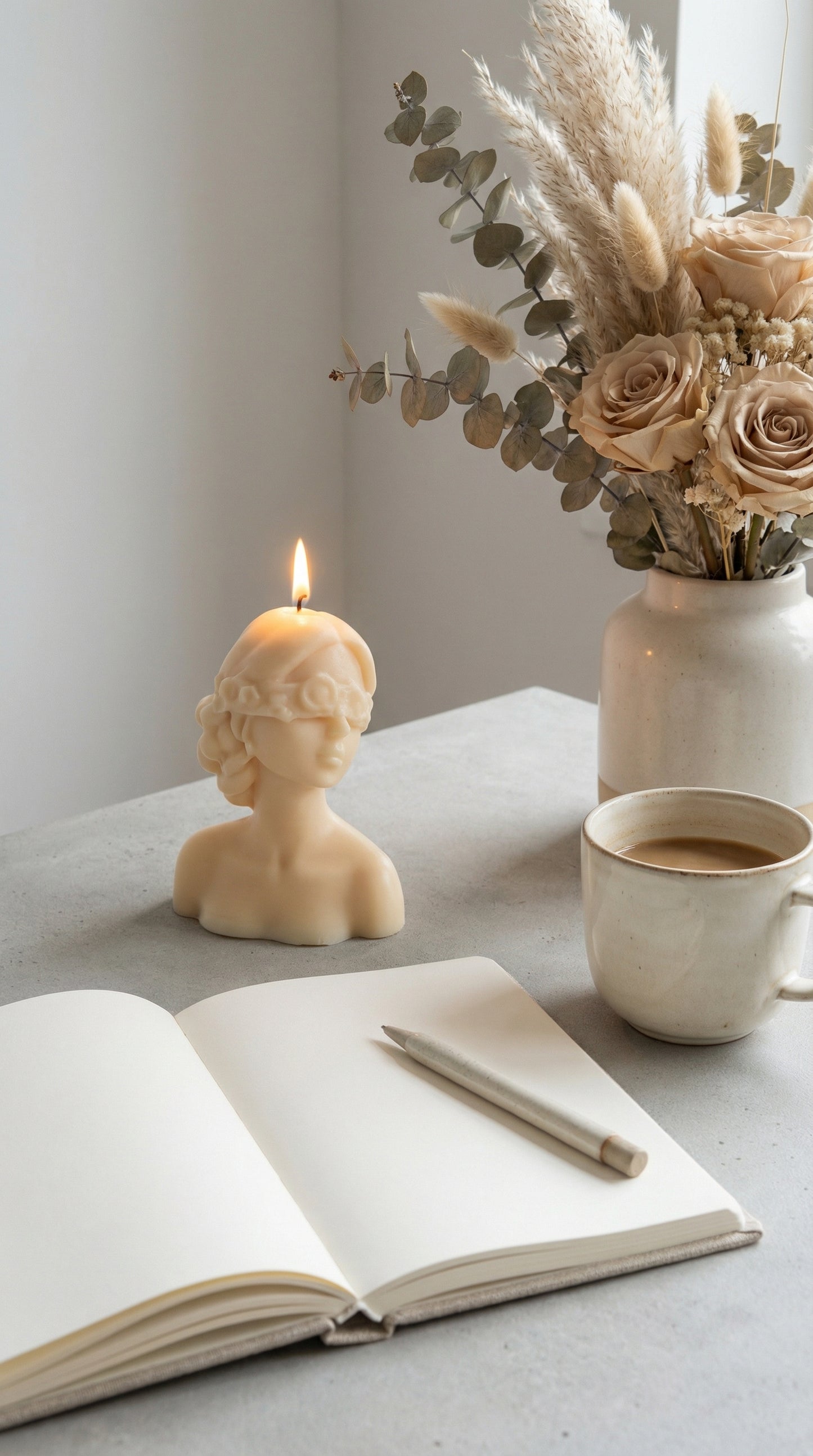 The Muse Sculpted Candle | Soft Glow Collection | Mo Lumière