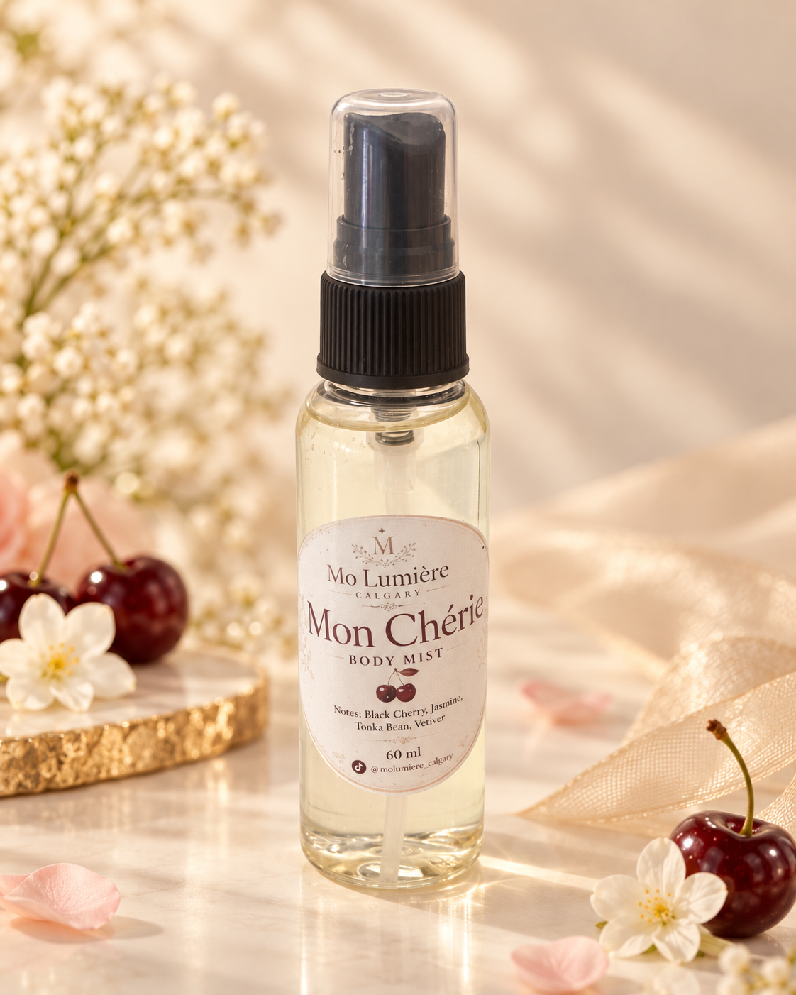 Mon Chérie Body Mist – Black Cherry Jasmine Fragrance Spray