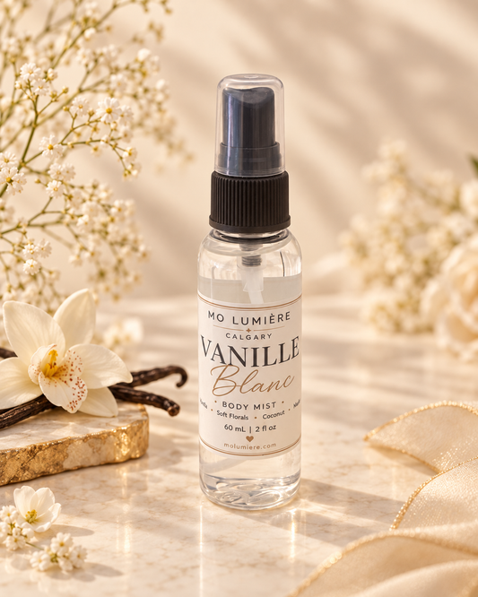Vanille Blanc Body Mist – Vanilla Coconut Musk Fragrance Spray