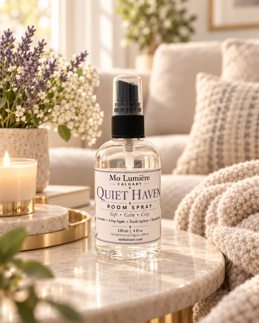 Quiet Haven Room Spray – Lavender & Apricot Home Fragrance