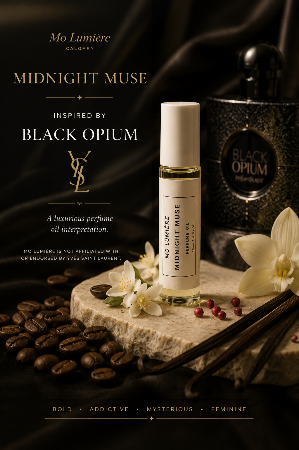 Midnight Muse | Designer Inspired Perfume Oil Inspired by Black Opium