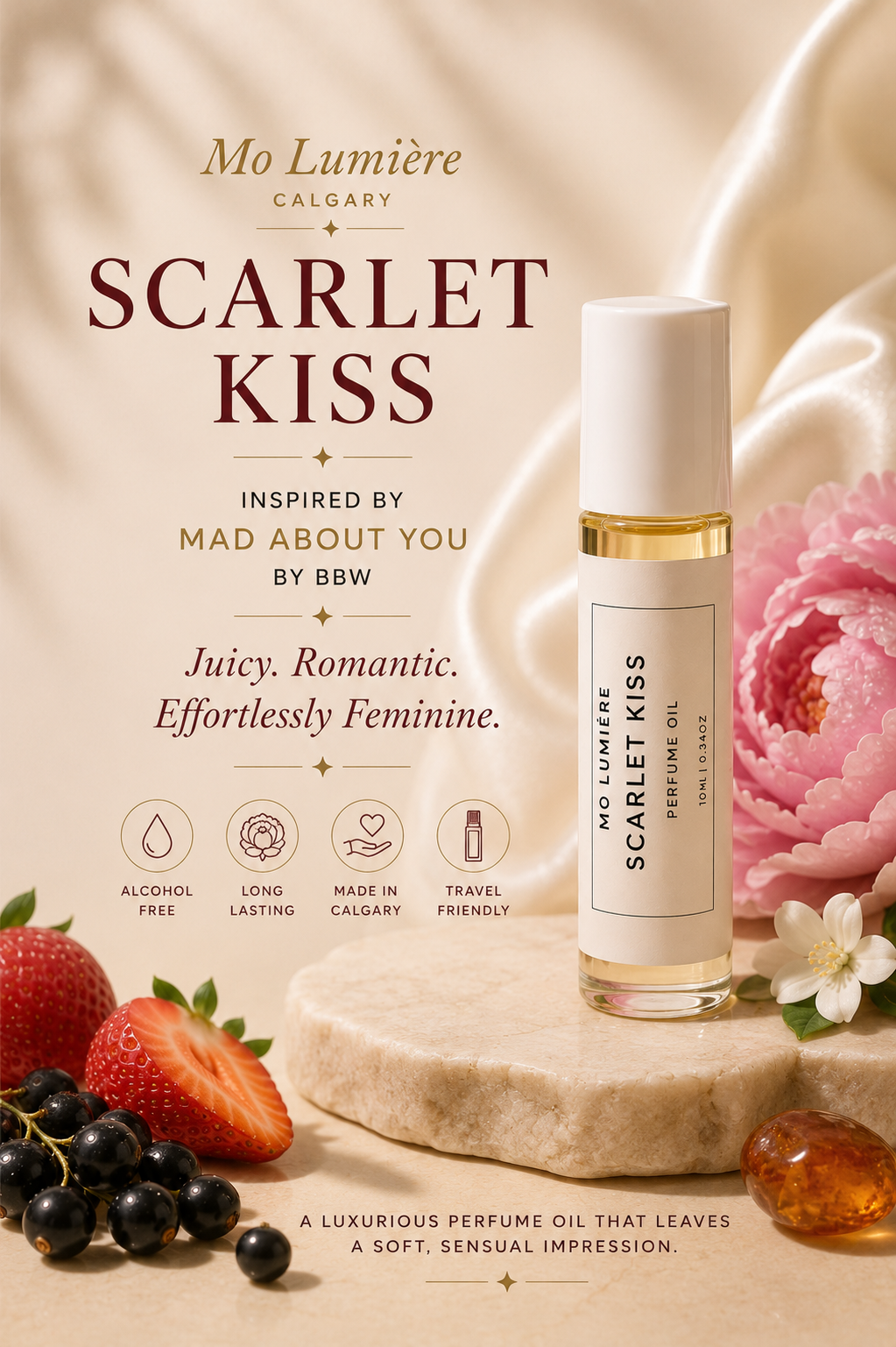 Scarlet Kiss | Designer Inspired Perfume Oil Inspired by Mad About You by BBW