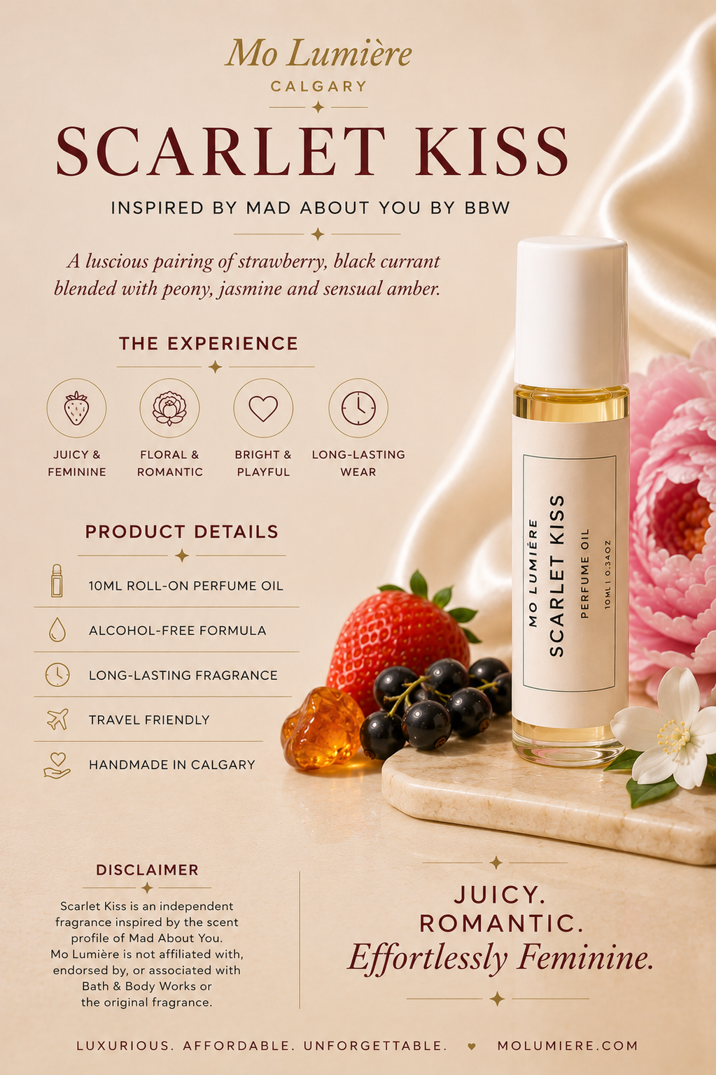 Scarlet Kiss | Designer Inspired Perfume Oil Inspired by Mad About You by BBW