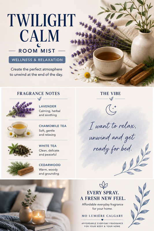 🌙 Twilight Calm Room Mist | Wellness & Relaxation Home Fragrance