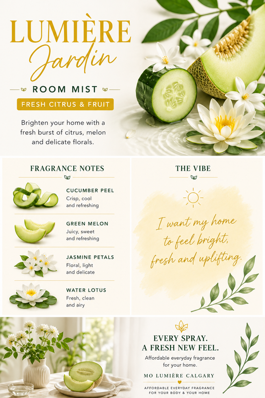 🍋 Lumière Jardin Room Mist | Fresh Citrus & Fruit Home Fragrance