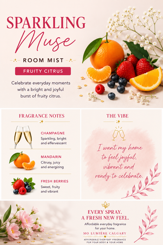 🥂 Sparkling Muse Room Mist | Fruity Citrus Home Fragrance