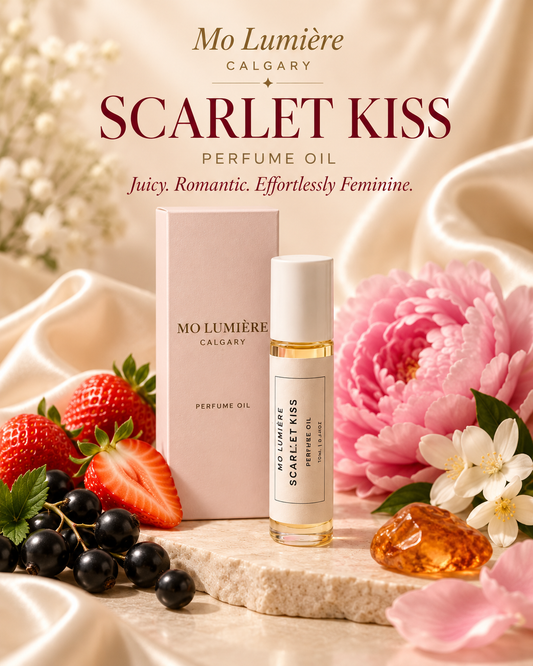Scarlet Kiss Perfume Oil by Mo Lumière Calgary