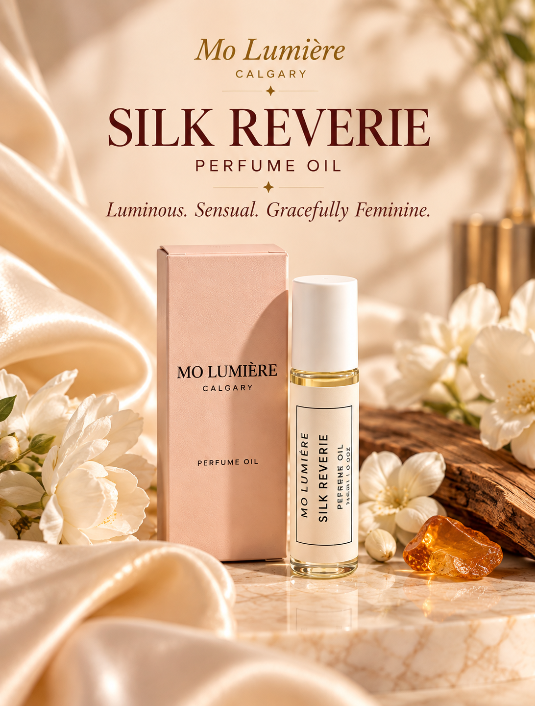 Silk Reverie Perfume Oil by Mo Lumière Calgary